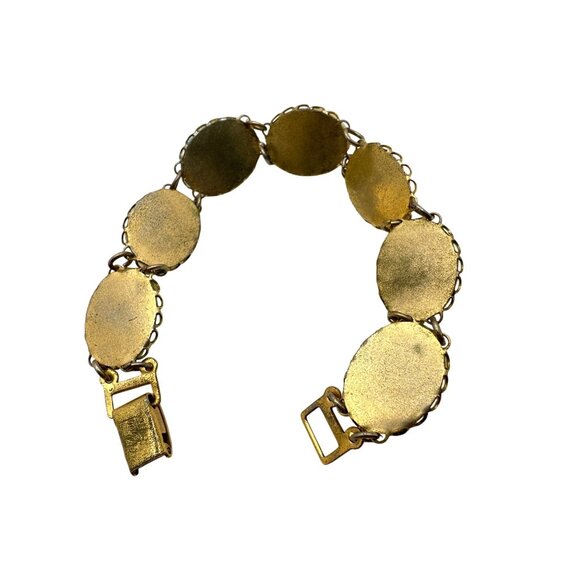 Vintage 50s CORO Pegasus Confetti Bracelet Cabochon Pastels Lucite Grannycore - Picture 12 of 12